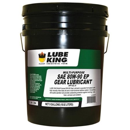 LUBE KING Lube King LU18905P 5 Gallon; 80W90 Multi-Purpose Gear Lubricant Oil 175400